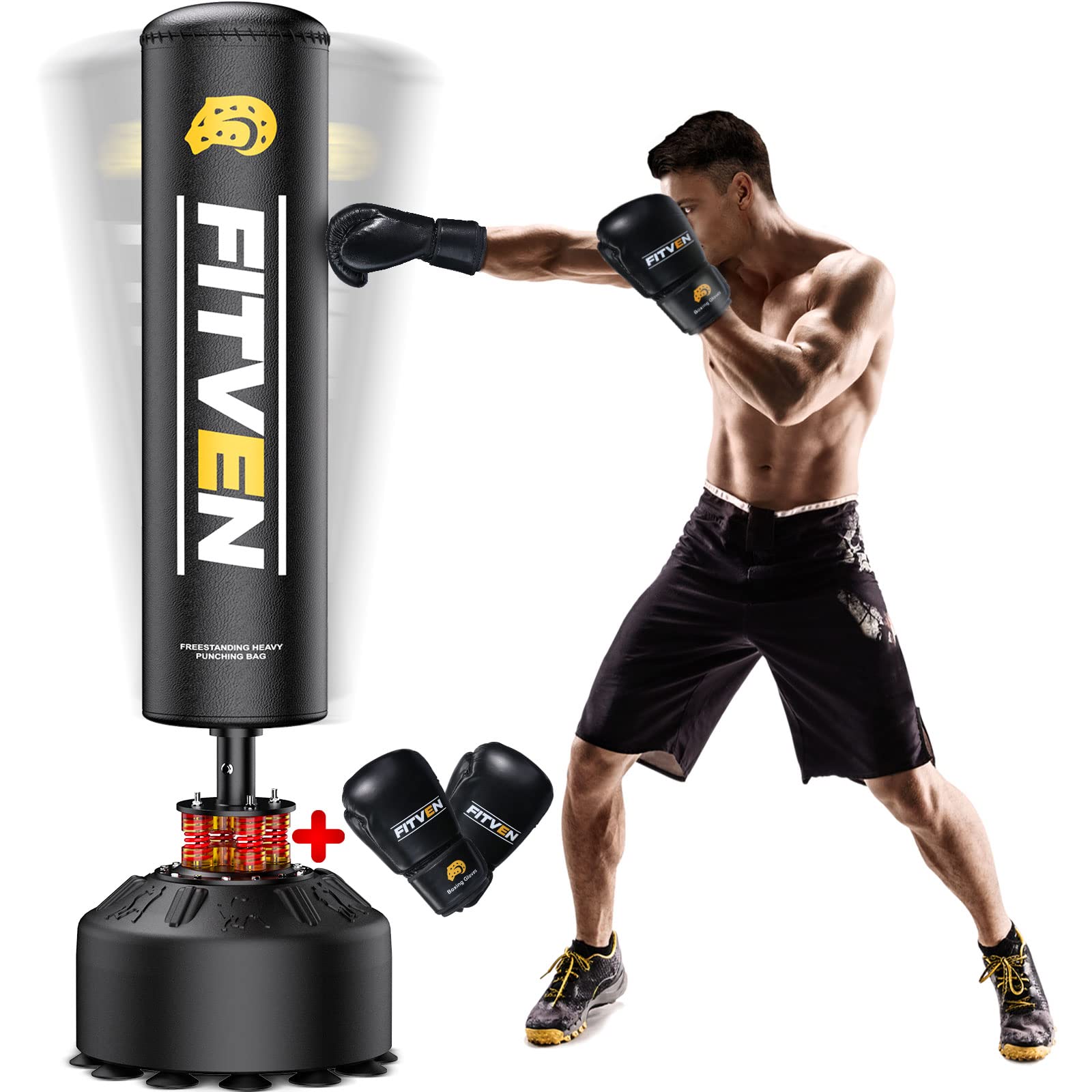 Fitven Freestanding Kickboxing Bag